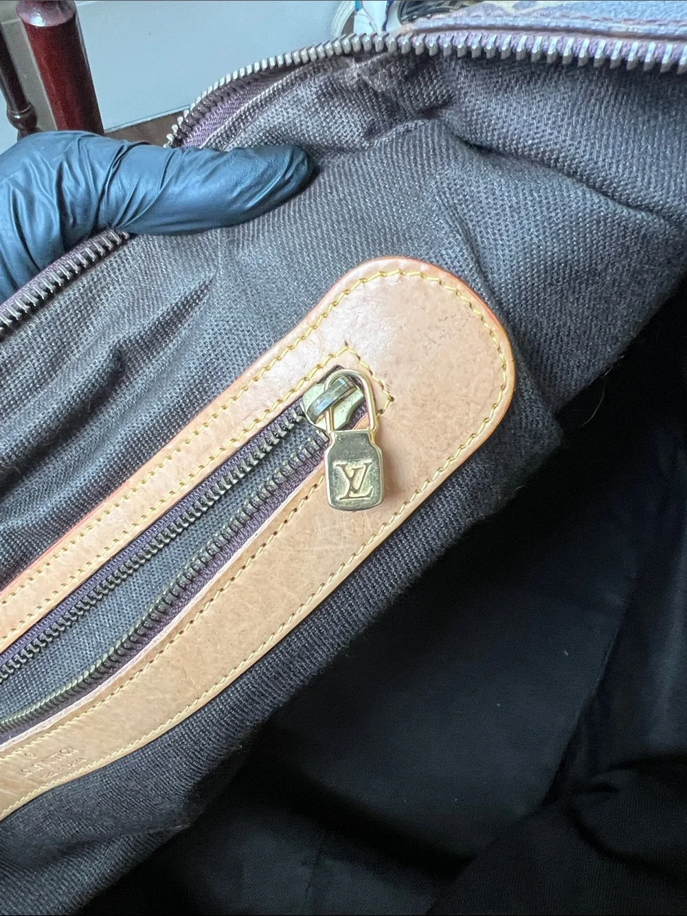 Louise Vuitton Canvas Travel Bag